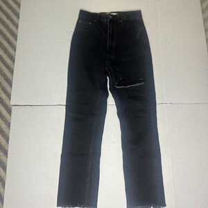Abercrombie & Fitch Womens 25 Curve Love Ankle Straight Ultra High Rise Jeans